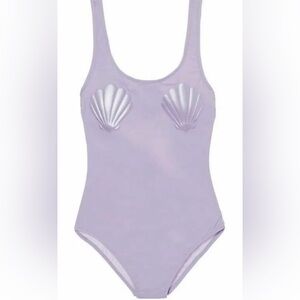EUC Victorias Secret Mermaid Shell Lavender One Piece | Medium